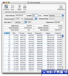 Maxprog LoanCalc 2.7 - Кредитный калькулятор