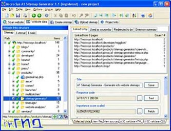Micro Sys A1 Sitemap Generator v1.6.2